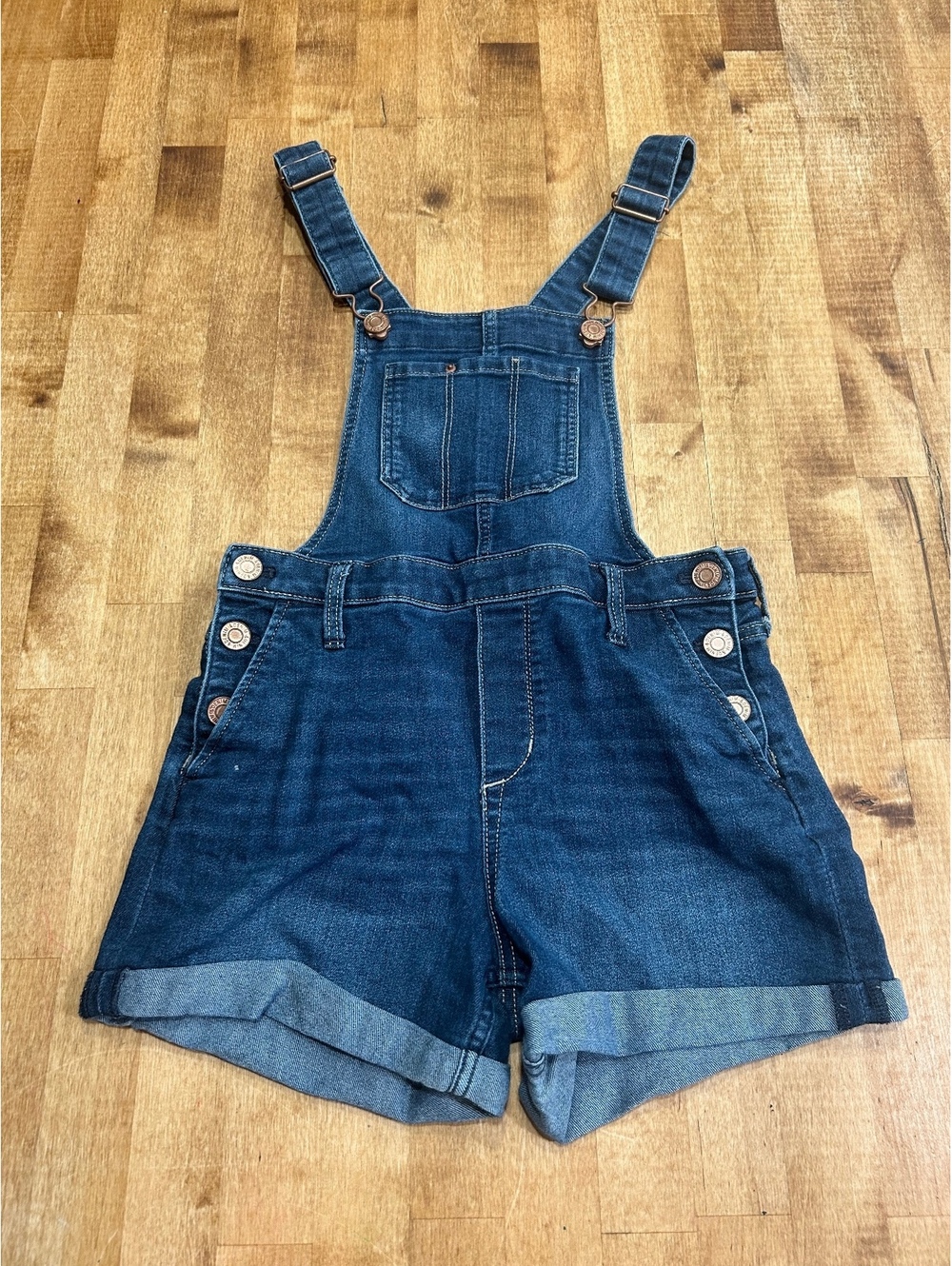 &Denim Short Overalls for Kids Size 9-10Y